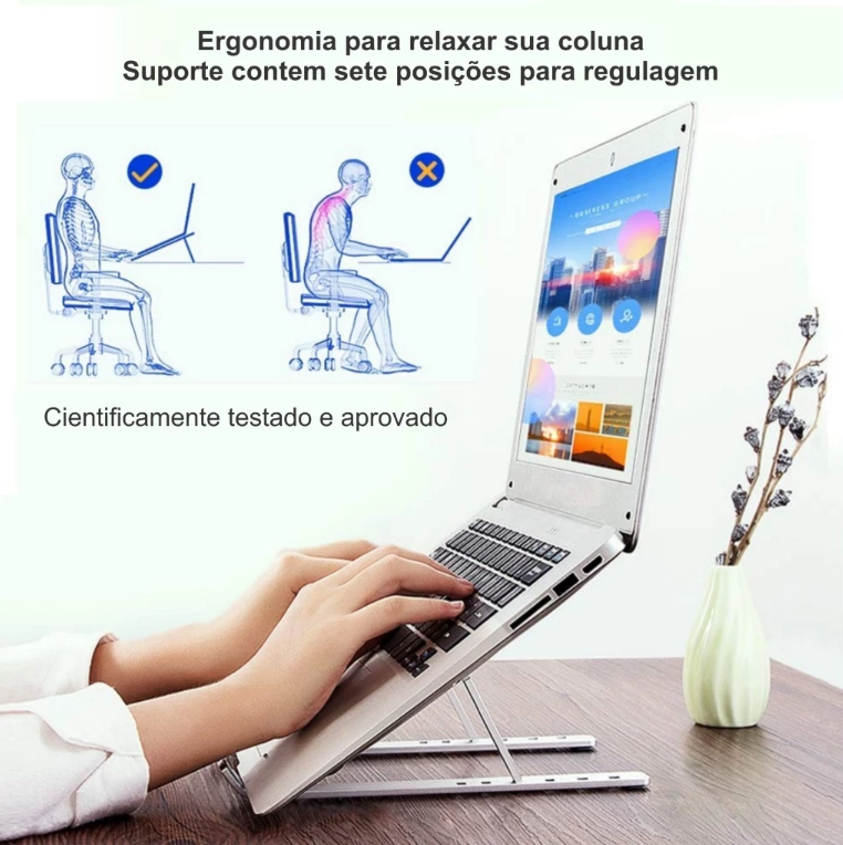 Suporte em Alumínio para Laptop Scoll